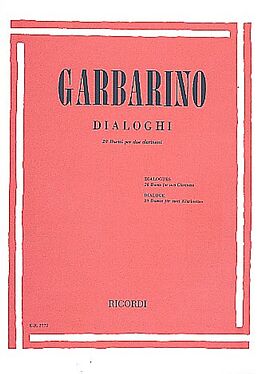 Giuseppe Garbarino Notenblätter Dialoge 20 Duette für 2 Klarinetten