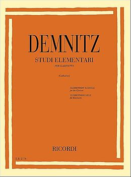 Friedrich Demnitz Notenblätter Studi elementari per clarinetto