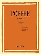 David Popper Notenblätter 40 Etüden op.73 für Violoncello