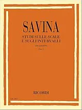 Leonardo Savina Notenblätter Studi sulle scale e sugli intervalli