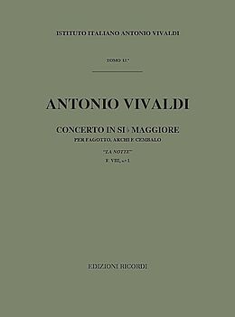 Antonio Vivaldi Notenblätter Concerto si bemol maggiore RV501