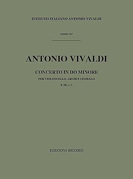 Antonio Vivaldi Notenblätter Concerto in do minore fiii-1 Per