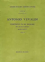 Antonio Vivaldi Notenblätter Concerto in re minore per archi e cembalo