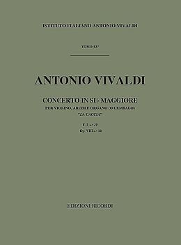 Antonio Vivaldi Notenblätter Concerto in sib maggiore op.8,10