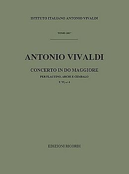 Antonio Vivaldi Notenblätter Concerto do maggiore FVI-4