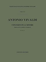 Antonio Vivaldi Notenblätter Concerto in la minore per flauto, archi e