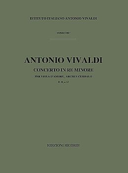 Antonio Vivaldi Notenblätter Concerto re minore F.II-2