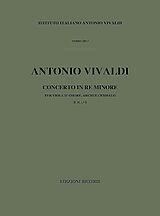 Antonio Vivaldi Notenblätter Concerto re minore F.II-3