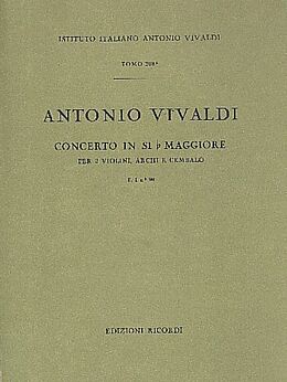 Antonio Vivaldi Notenblätter Konzert B-Dur F.I-99