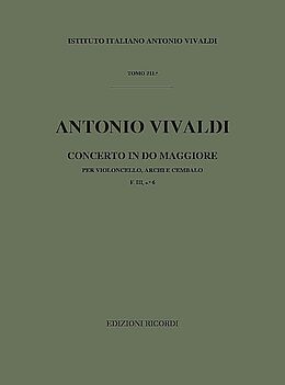 Antonio Vivaldi Notenblätter Concerto do maggiore