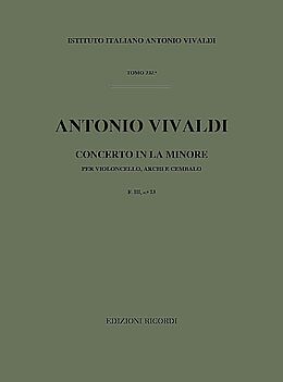 Antonio Vivaldi Notenblätter Konzert a-Moll F.III-13 für