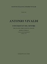 Antonio Vivaldi Notenblätter Concerto sol minore für