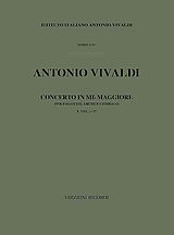 Antonio Vivaldi Notenblätter Concerto mi bemol maggiore