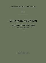 Antonio Vivaldi Notenblätter Concerto in fa maggiore per archi e cembalo