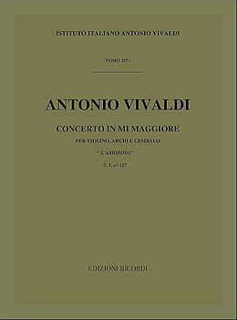 Antonio Vivaldi Notenblätter Konzert E-Dur F.I-127 für Violine