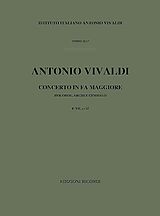 Antonio Vivaldi Notenblätter Konzert F-Dur FVII.12 für Oboe, Streicher