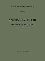 Antonio Vivaldi Notenblätter Sonata in sol maggiore F.XIII-13 (RV25)