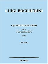 Luigi Boccherini Notenblätter 6 Streichquintette Band 1 (Nr.1-2)