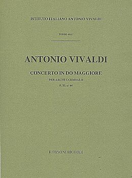 Antonio Vivaldi Notenblätter Concerto do maggiore F.XI,44