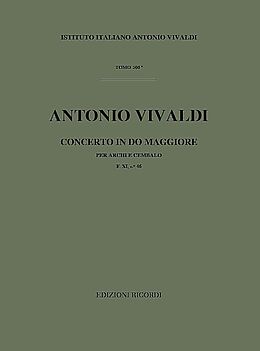 Antonio Vivaldi Notenblätter Konzert C-Dur F.XI,46 für Streicher