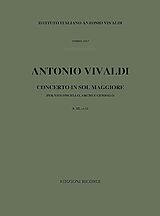 Antonio Vivaldi Notenblätter Concerto in sol maggiore F.III-22