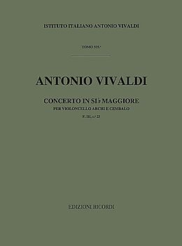 Antonio Vivaldi Notenblätter Konzert B-Dur F.III-25