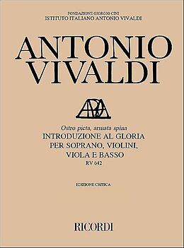 Antonio Vivaldi Notenblätter Ostra picta armata spina RV642
