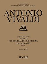 Antonio Vivaldi Notenblätter Amor hai vinto RV683 für Alt und Streicher