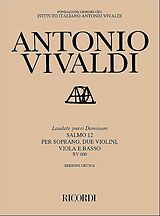 Antonio Vivaldi Notenblätter Laudate pueri RV600 Psalm 112