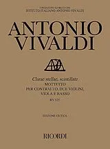 Antonio Vivaldi Notenblätter Clarae stellae scintillate RV625
