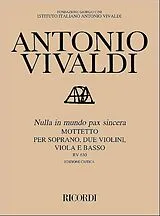 Antonio Vivaldi Notenblätter Nulla in mundo pax sincera RV630