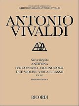 Antonio Vivaldi Notenblätter Salve regina RV617 Antiphon für
