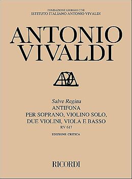 Antonio Vivaldi Notenblätter Salve regina RV617 Antiphon für