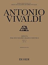 Antonio Vivaldi Notenblätter Sonate g-Moll F.XIII,51 (RV74)
