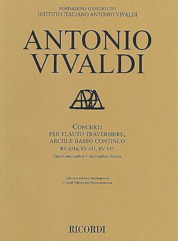 Antonio Vivaldi Notenblätter Concerti RV431a, RV431, RV432