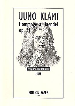 Uuno Klami Notenblätter Hommage à Händel op.21