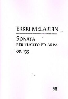 Erkki Gustav Melartin Notenblätter Sonata op.135 per flauto ed arpa