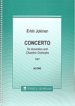 Erkki Jokinen Notenblätter Concerto for accordion and chamber