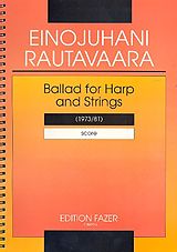 Einojuhani Rautavaara Notenblätter Ballad for harp and strings (1973/81)