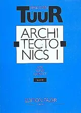 Erkki-Sven Tüür Notenblätter Architectonics 1 for wind quintet