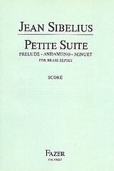 Jean Sibelius Notenblätter Petite suite for brass septet