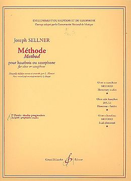 Joseph Sellner Notenblätter Méthode pour hautbois ou saxophone vol.2