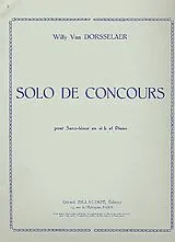 Willy van Dorsselaer Notenblätter Solo de concours op.60