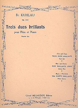 Friedrich Daniel Rudolph Kuhlau Notenblätter Trois duos brillants sib majeur op.110,1
