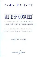 André Jolivet Notenblätter Suite en concert pour flûte et