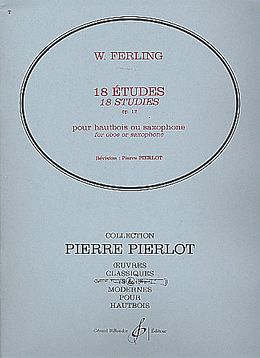 Franz Wilhelm Ferling Notenblätter 18 études op.12 pour hautbois