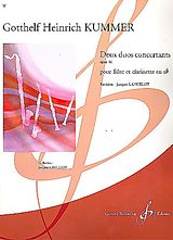 Gotthelf Heinrich Kummer Notenblätter 2 duos concertants op.46