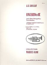 Jean Baptiste Loeillet de Gant Notenblätter Concerto re majeur pour 2 trompettes et