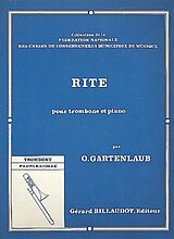 Odette Gartenlaub Notenblätter Rite pour trombone et piano