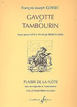 Francois Joseph Gossec Notenblätter Gavotte et tambourin